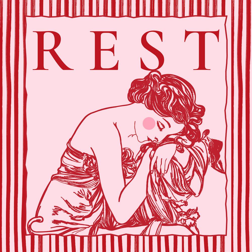 Rest | Vintage Bedroom Wall Art 1