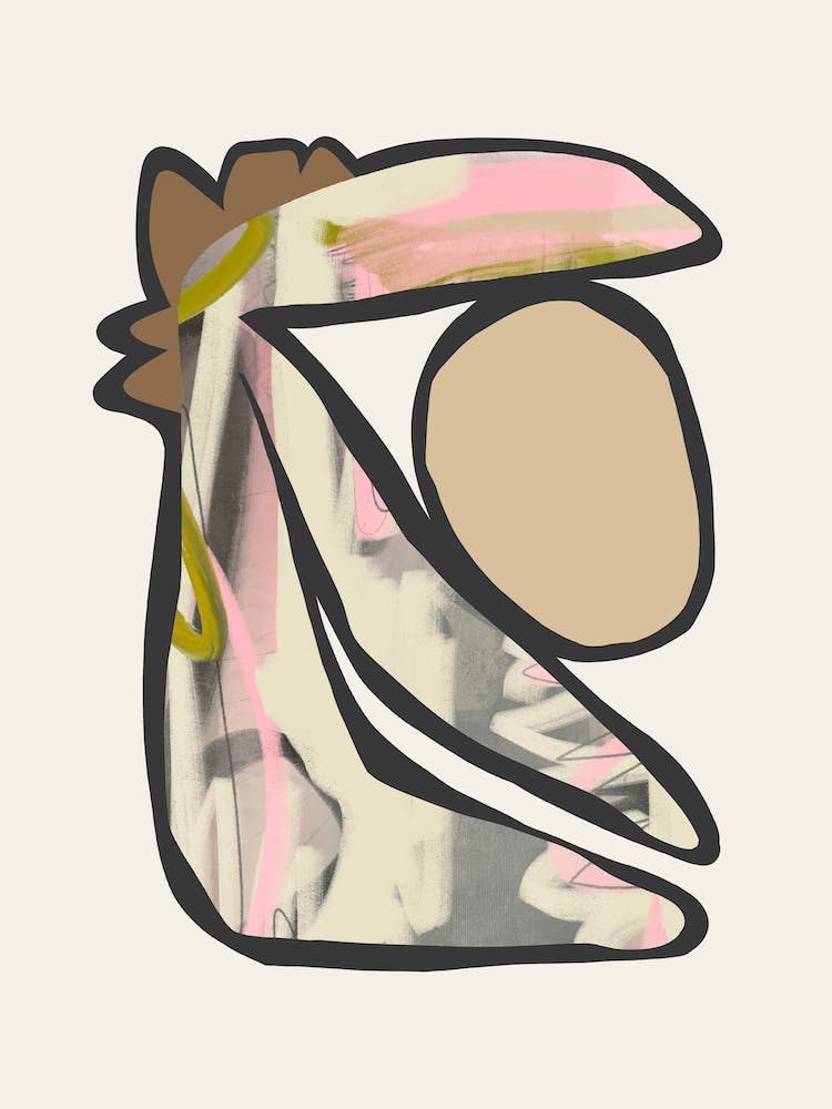 Funky Leaf Brown Pink