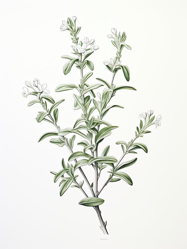 Wingter Savory Vintage Botanical Herbs 2