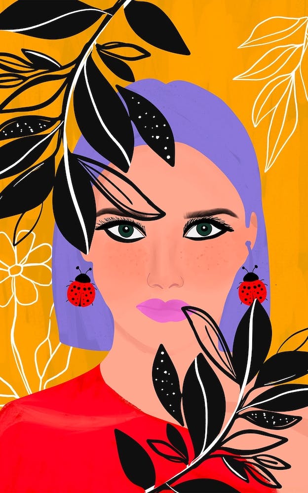 Boucle d'Oreille Coccinelle