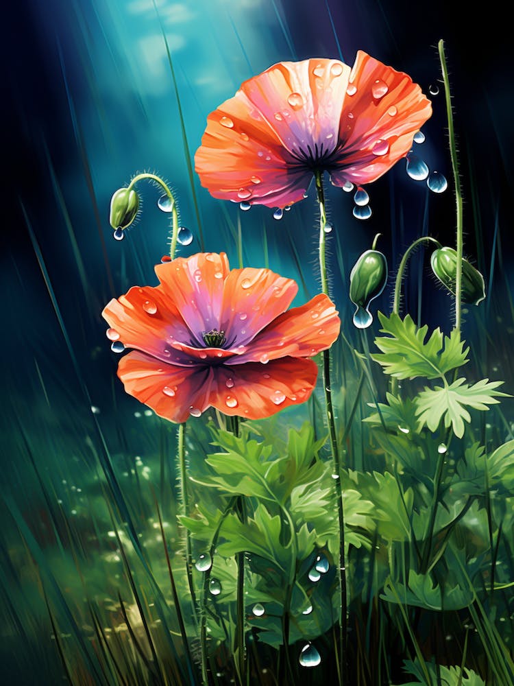 Wildflower With Rain Drops (4)