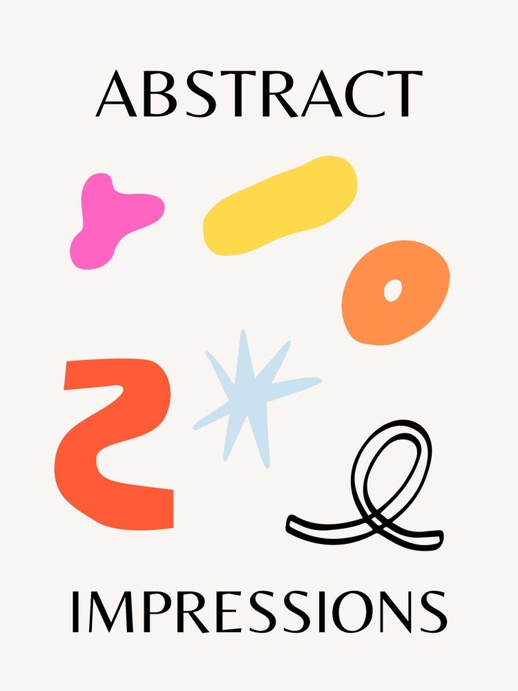 Abstract Impressions Poster 1
