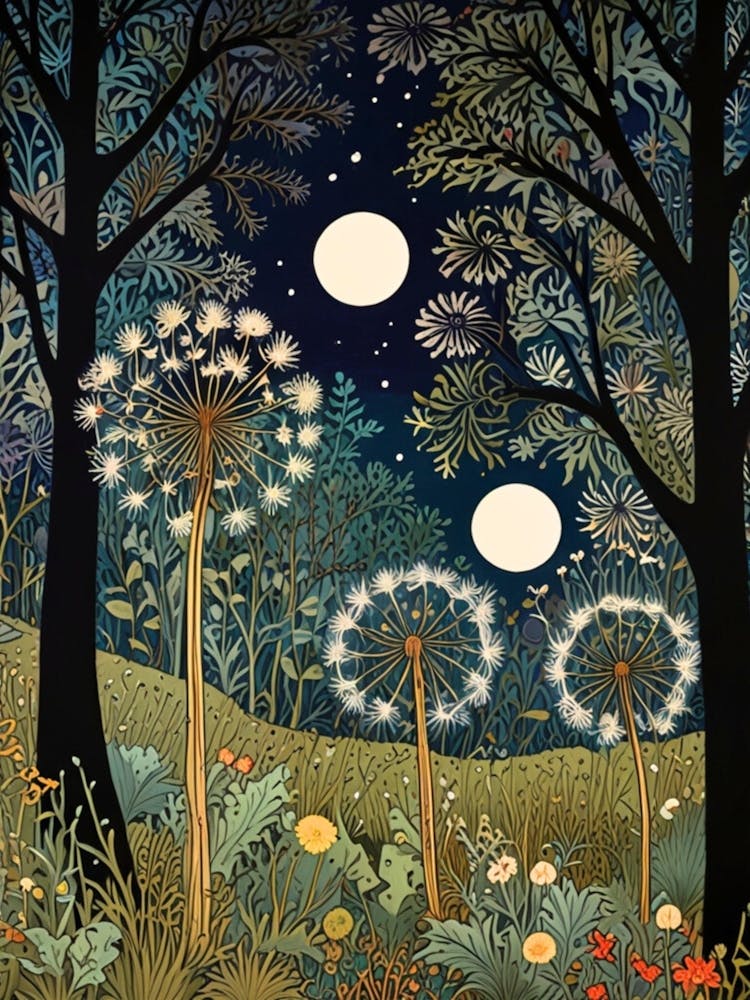 William Morris Dandelion Night