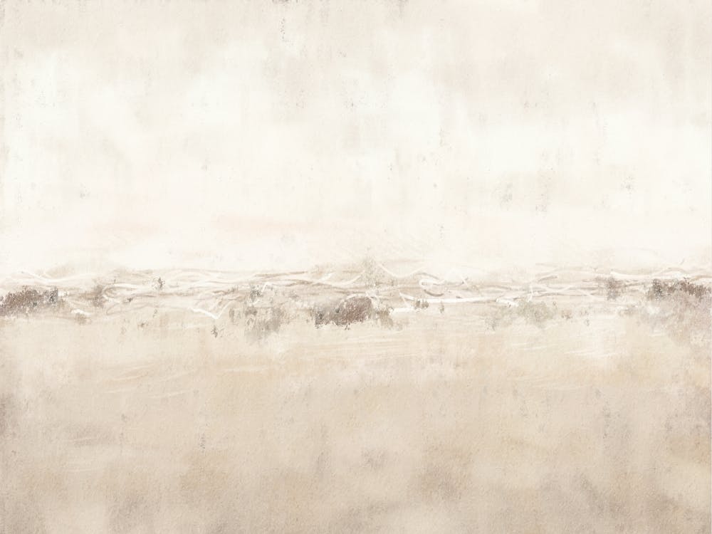 Beige Minimal Abstrakte Landschaft