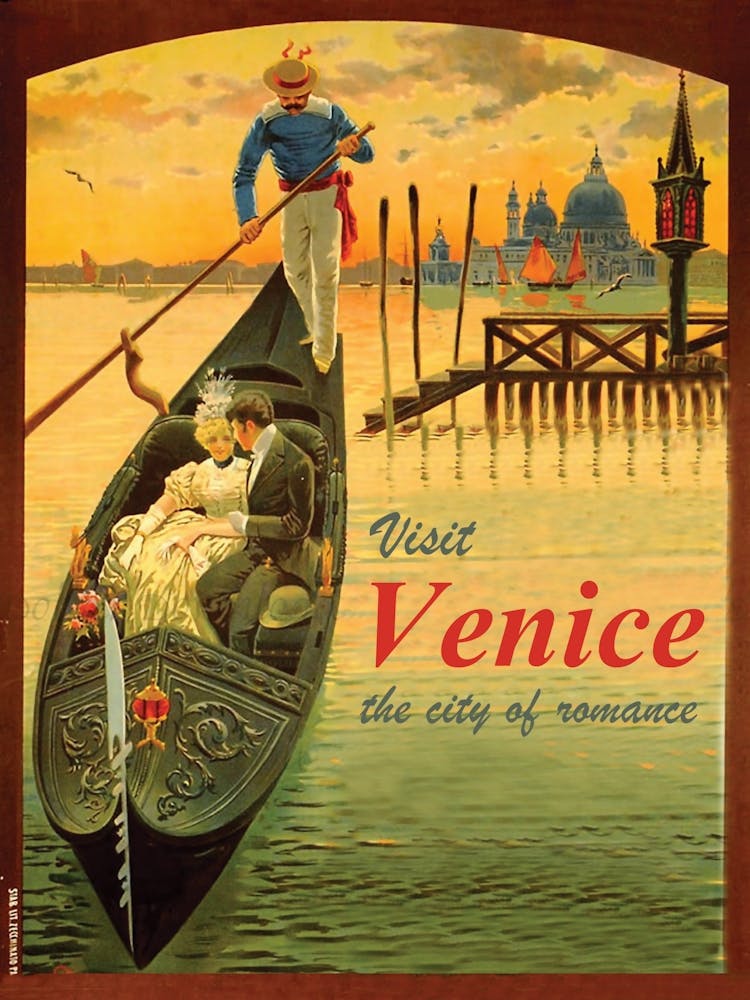Venice, Couple On Gondola