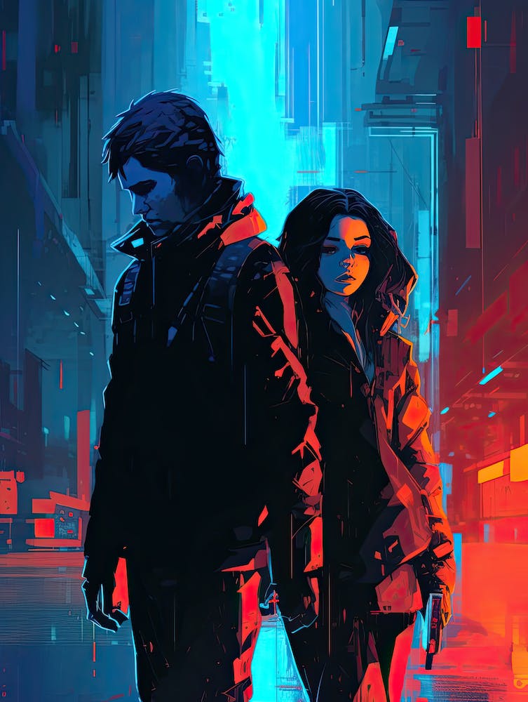 Stadt der Geister, Cyberpunk-Kunst