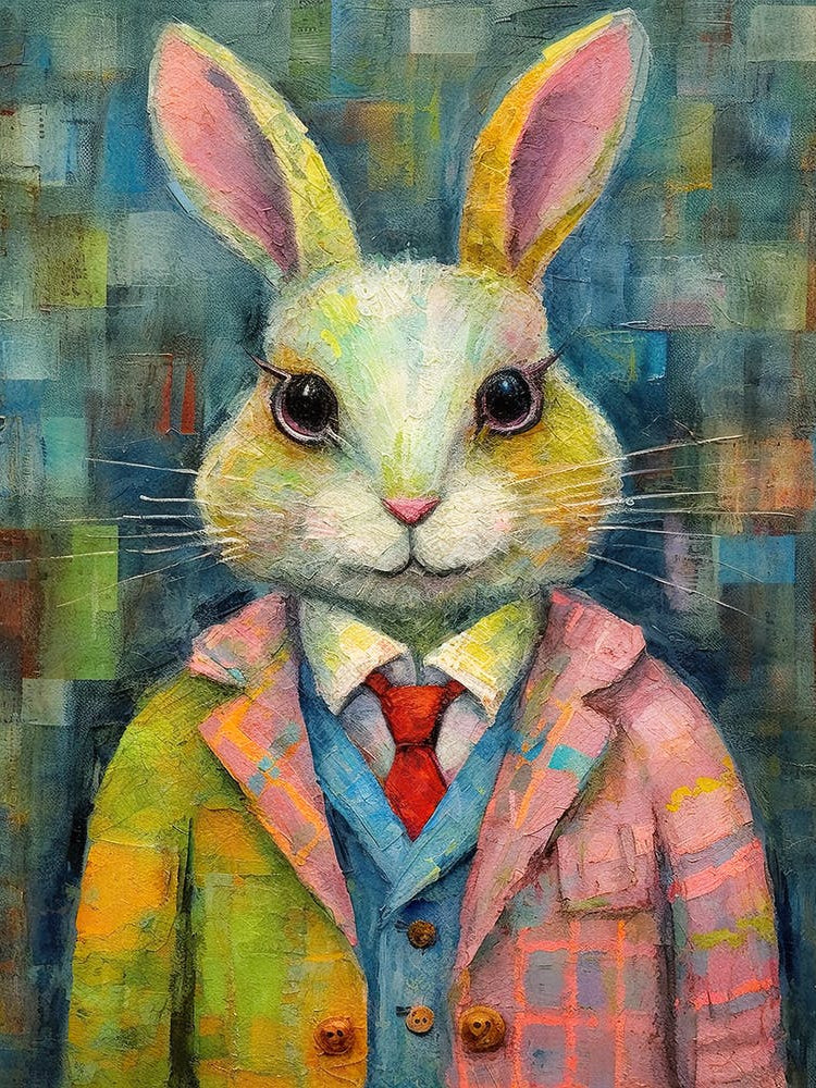 Fashionable Rabbit In A Suit 1