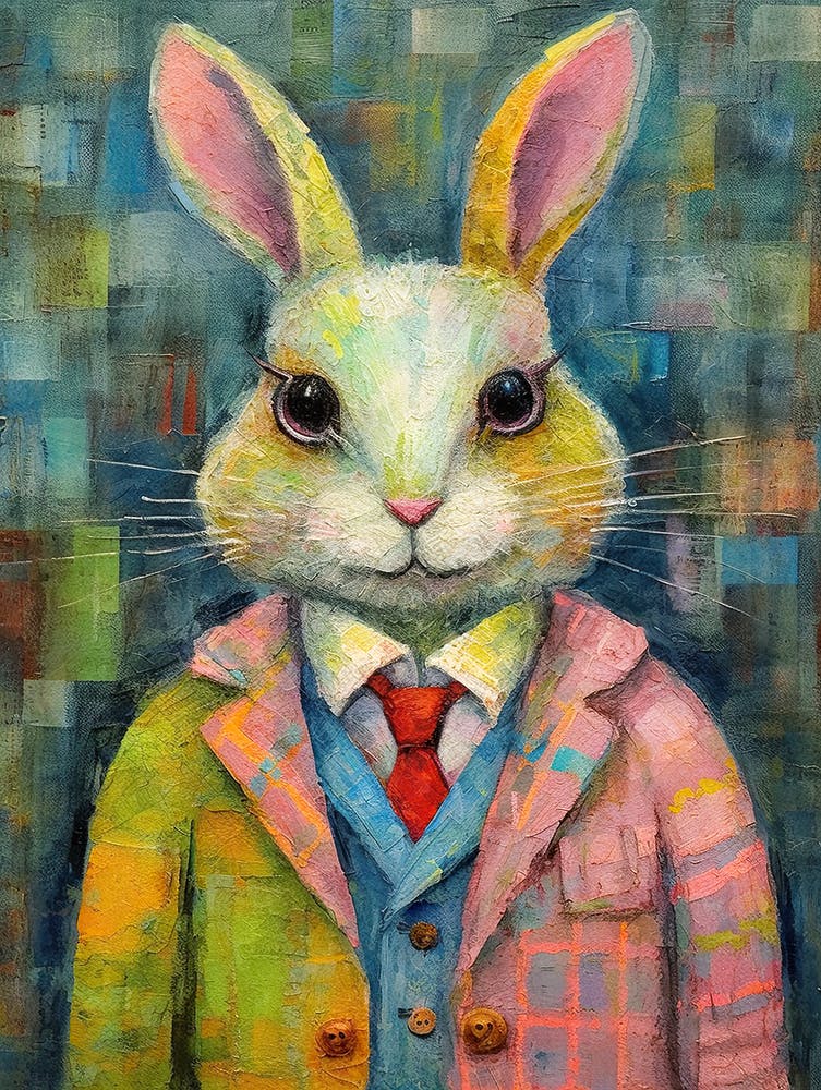 Fashionable Rabbit In A Suit 1