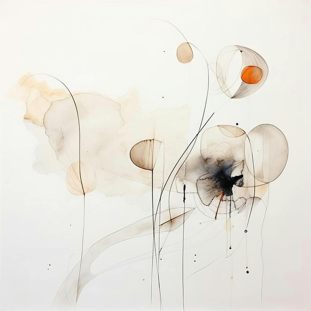 Abstract Organic Minimalist Shapes In Muted Colors 1