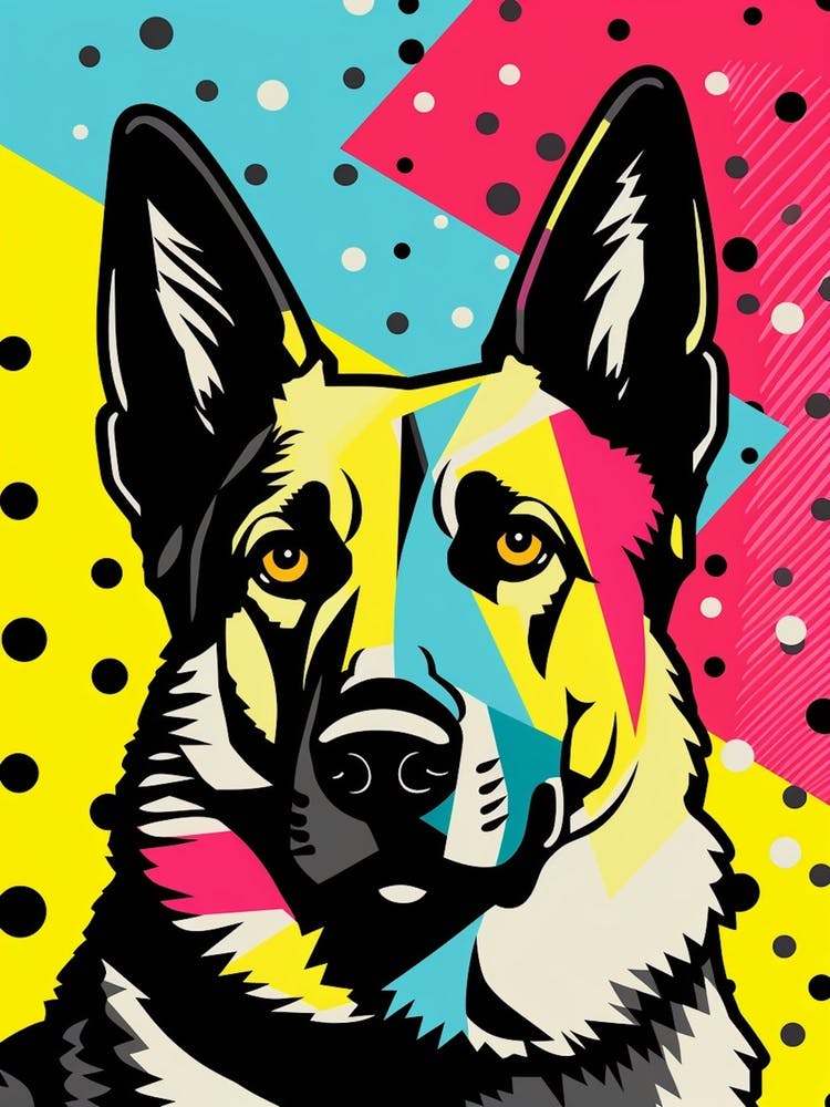 Pop Art German Shepherd 2