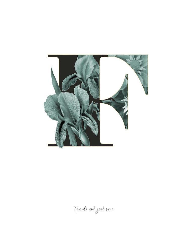 Flower Alphabet F