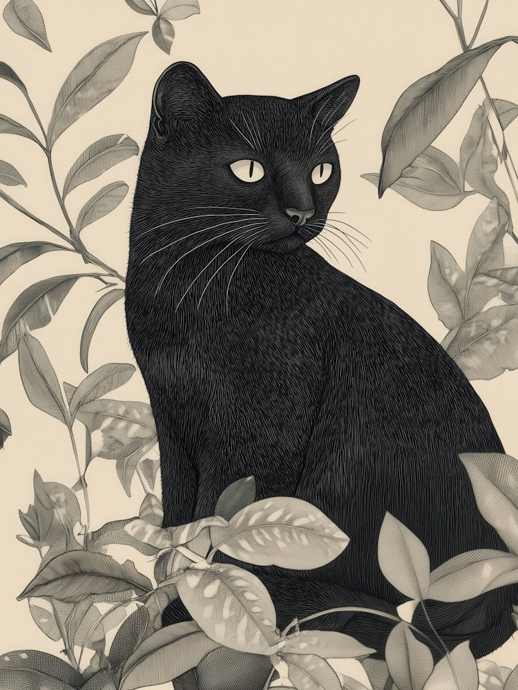Vintage Black Cat
