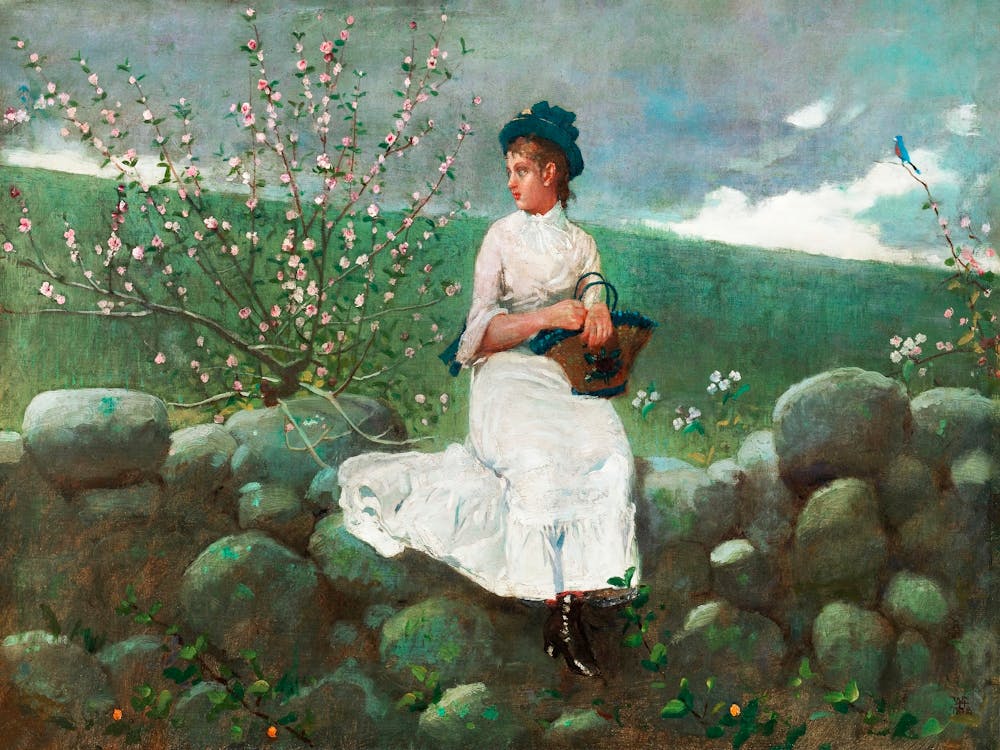 Peach Blossoms (1878), Winslow Homer