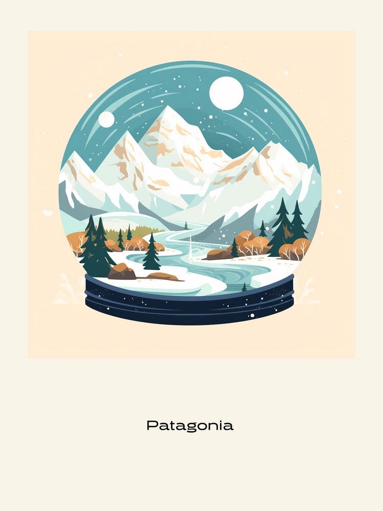 Patagonia Argentina 2 Snowglobe Poster