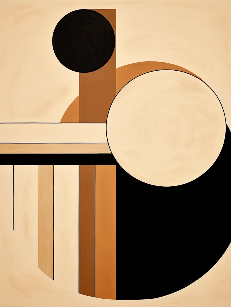 Black And White Geometric Serenade