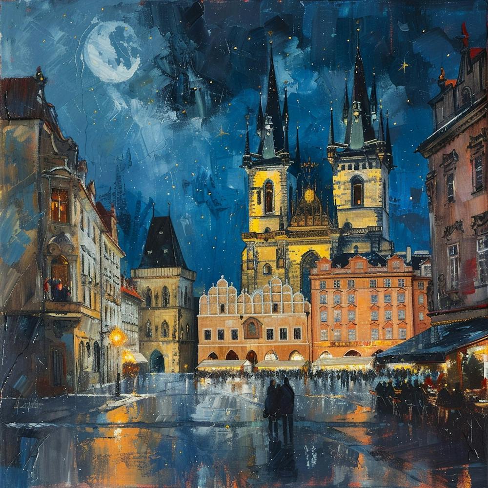 Prague At Night 1