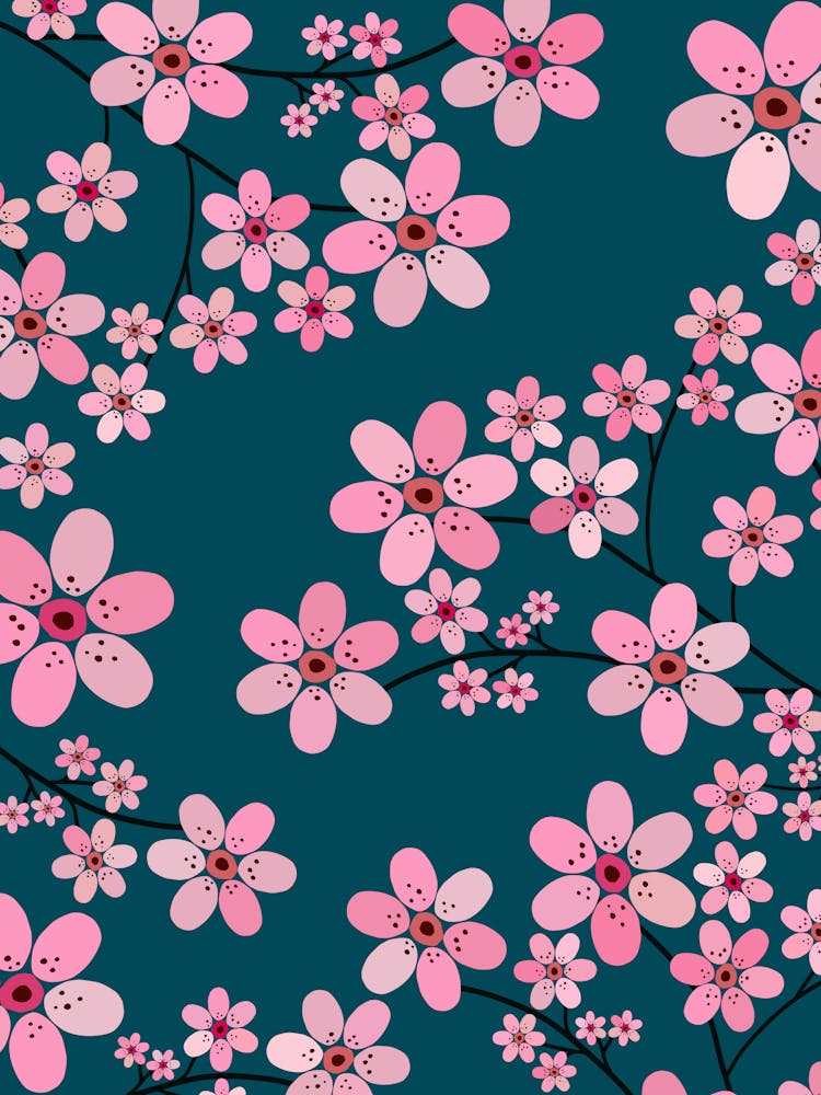 Cherry Blossom | 05 - Navy Blue