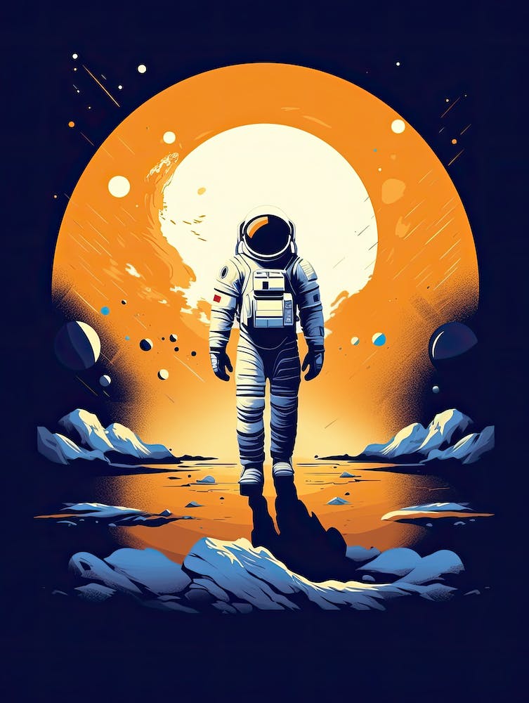 Cosmic Explorations: Astronaut in Space