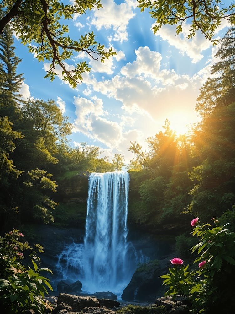 Waterfall In The Forest 3