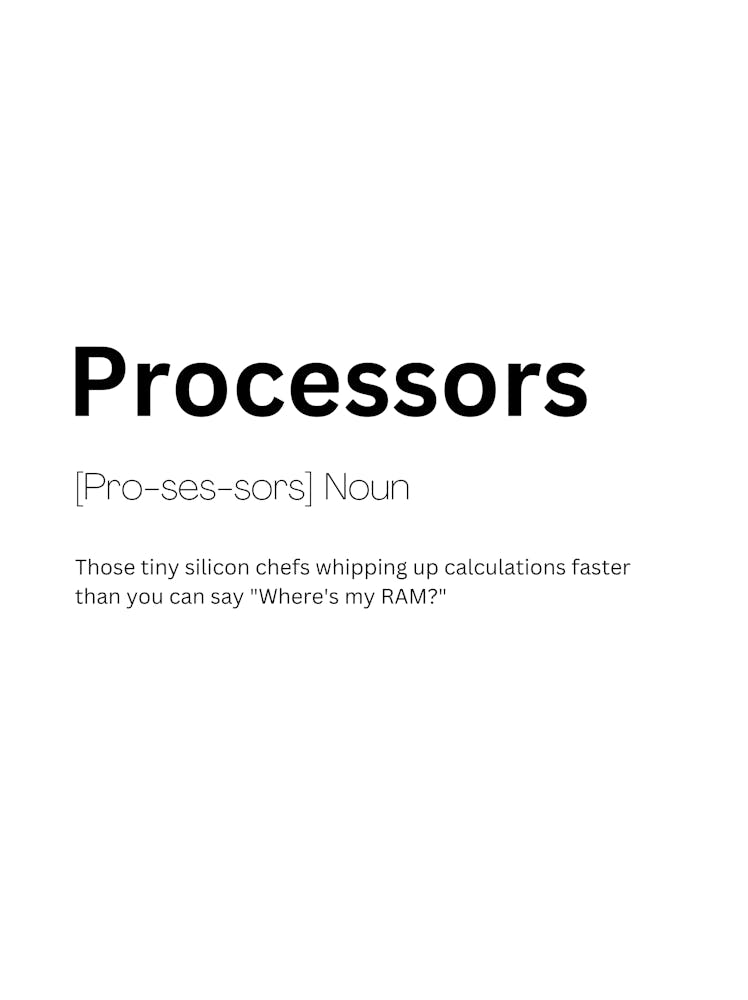 Processors Definition Meaning 1