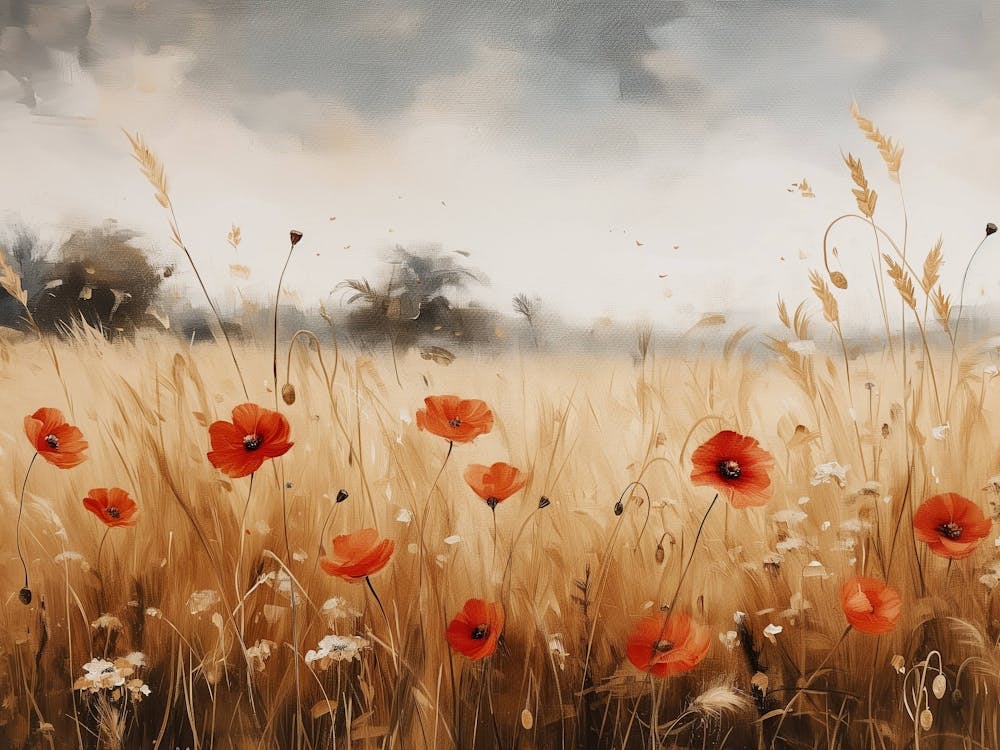 Poppies In The Field 1