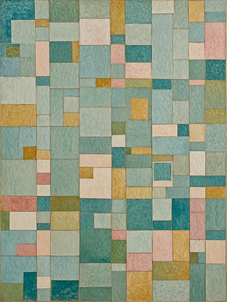 Pastel Blue Squares