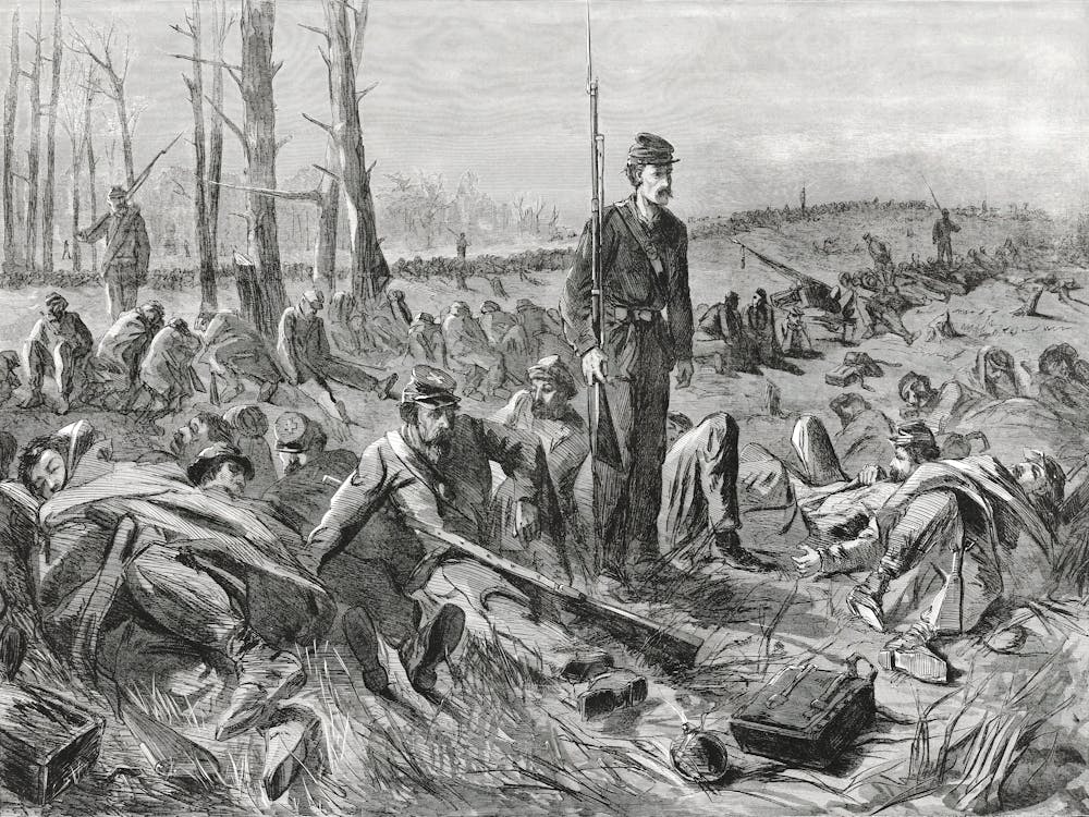 Army Of The Potomac–Sleeping On Their Arms (1864), Winslow Homer