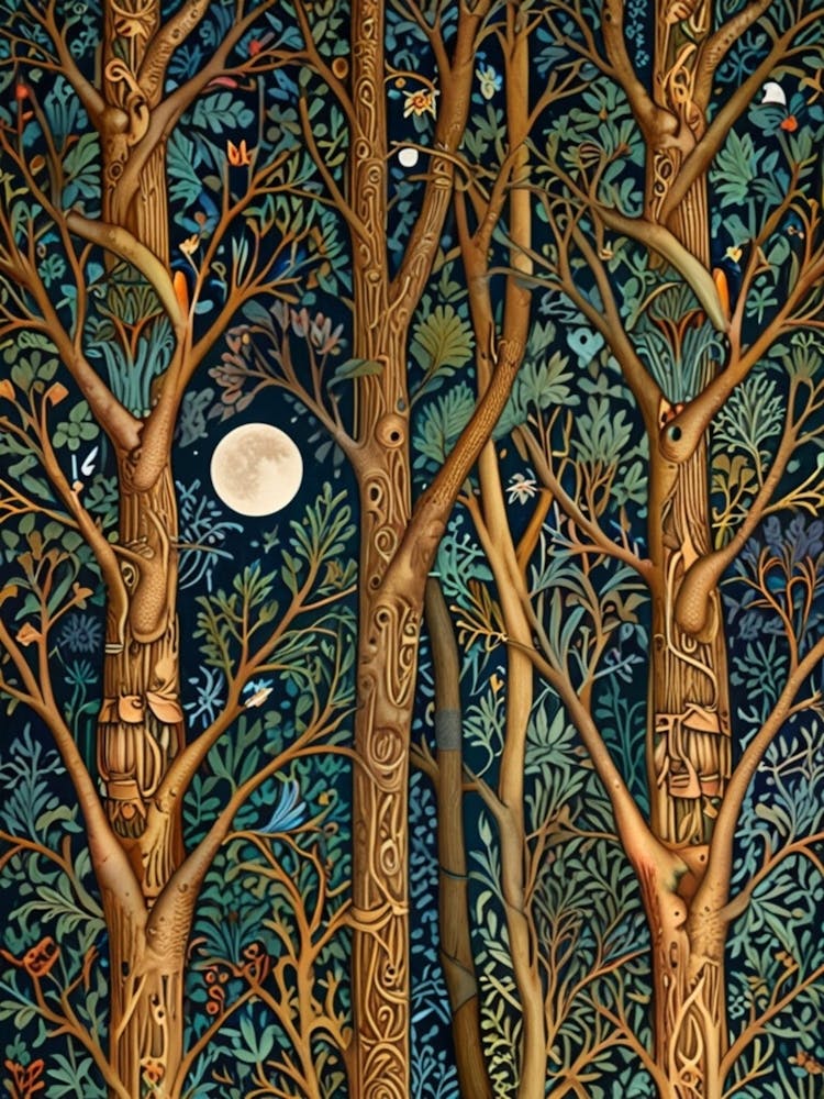 William Morris Moon In The Forest 17