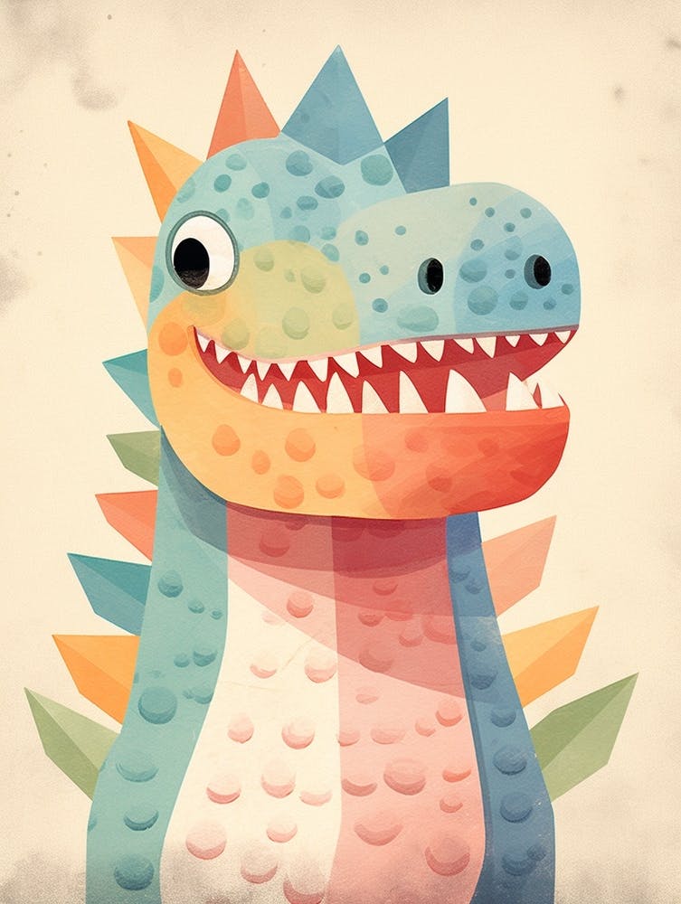 Colourful Dinosaur 1