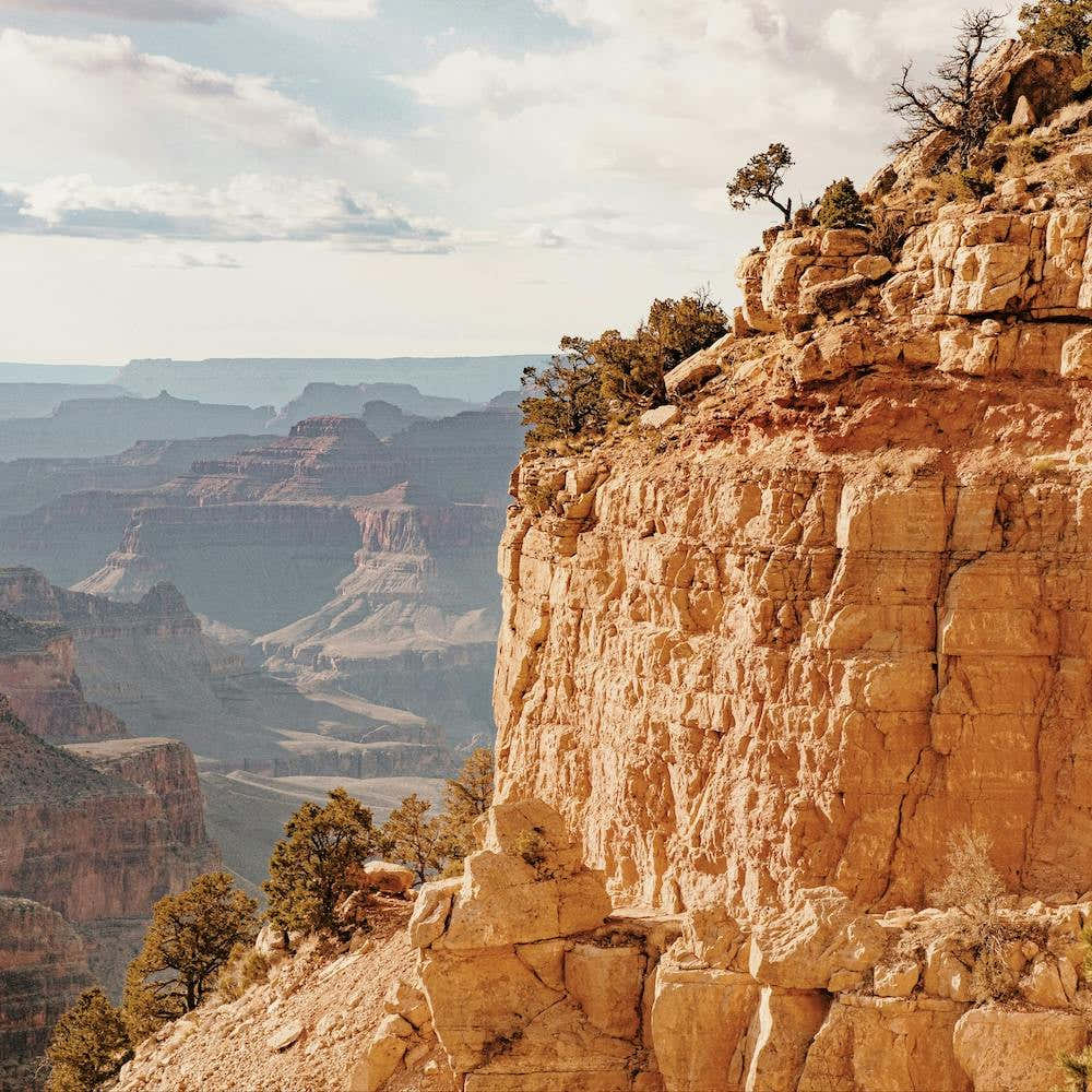 Rock Formation In Grand Canyon Square