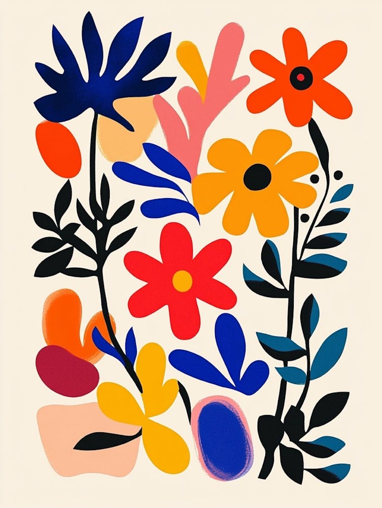 Abstract Floral Print