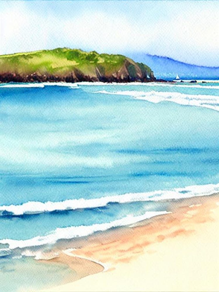 Moffat Beach, Australia Watercolour