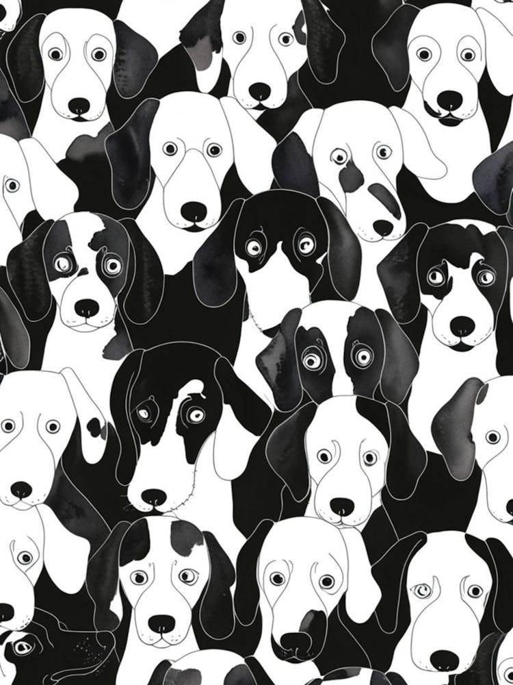 Black And White Dogs 1