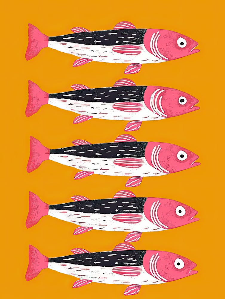 Silver Scales Fish Poster
