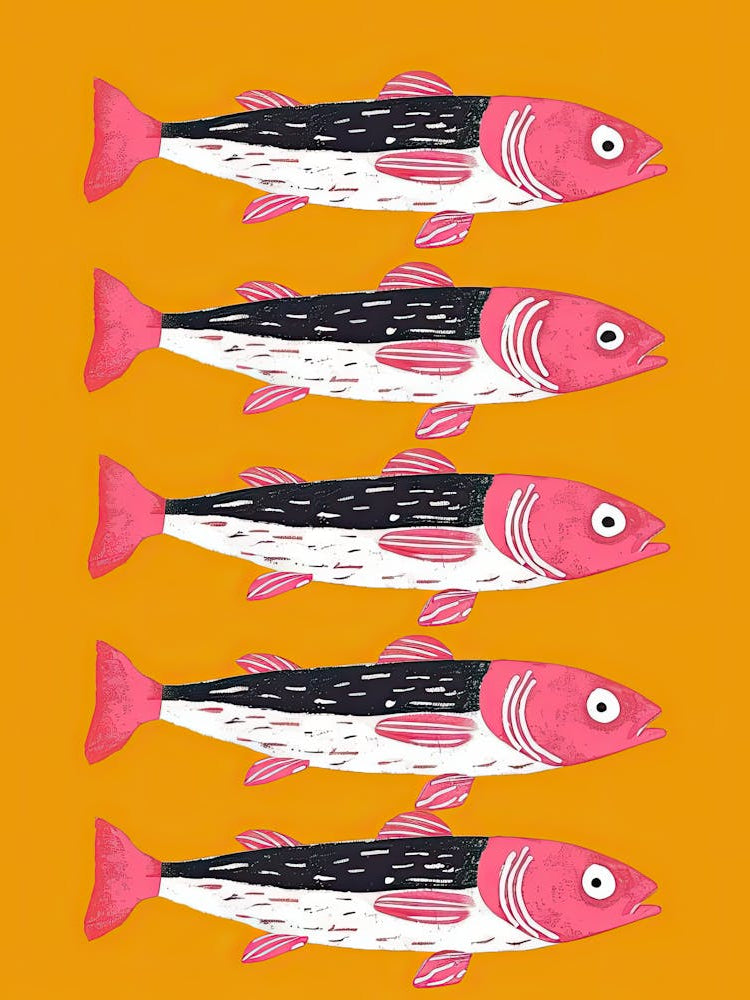 Silver Scales Fish Poster