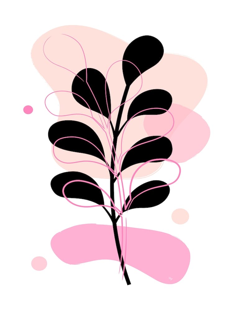 Modern Pink Plant