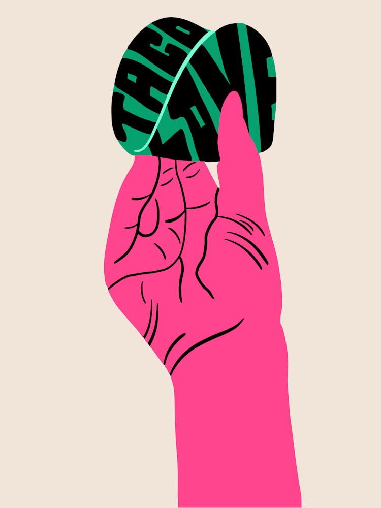 Taco Love Bright Pink Colourful Art