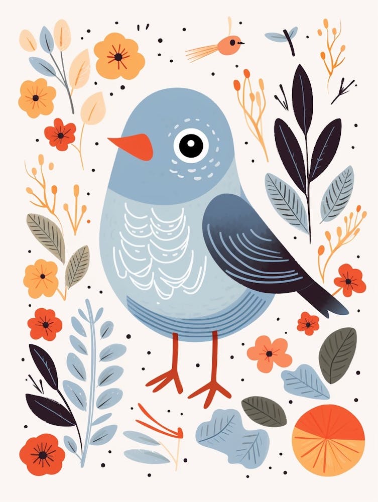 Baby Animal Illustration Bird 4