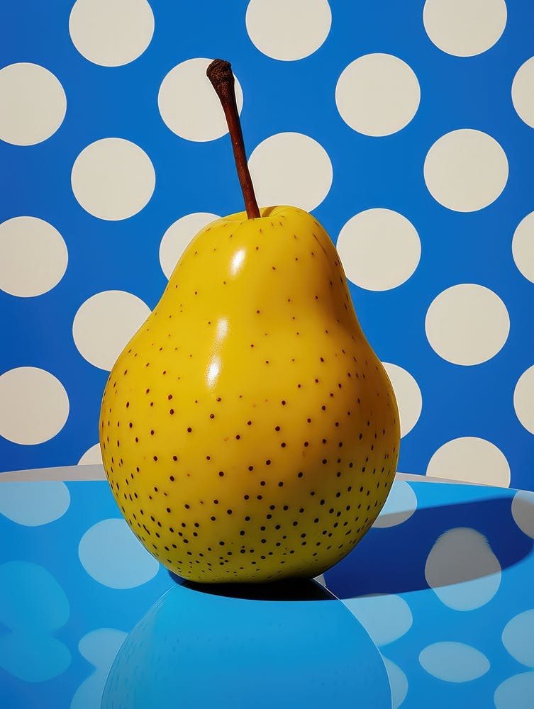 Pear and Dots Pop-art