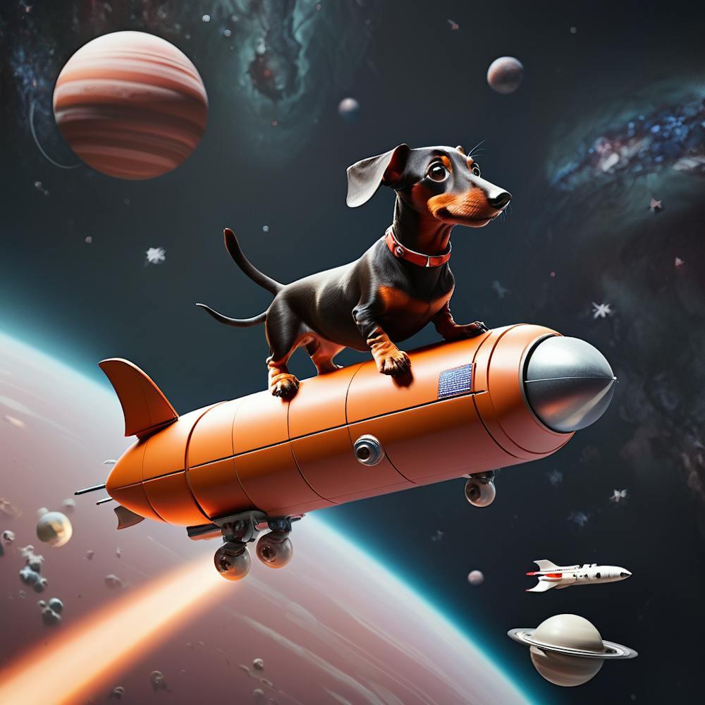 Dachshund In Space