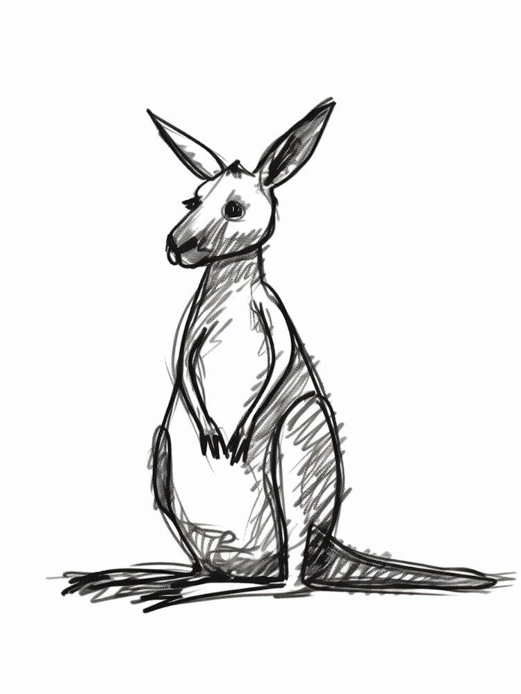 B&W Kangaroo