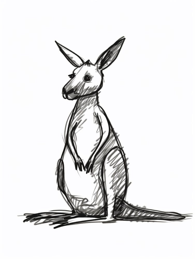 B&W Kangaroo