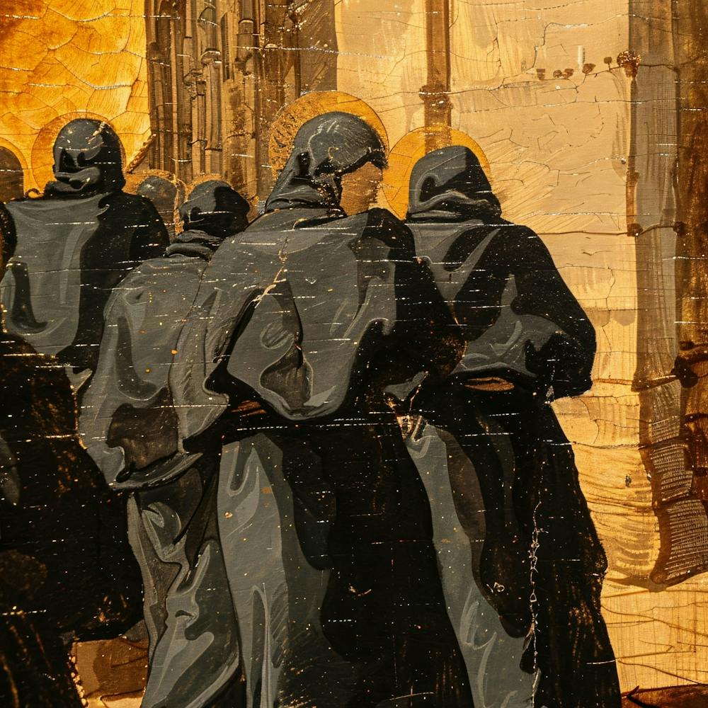 Group Of Monks