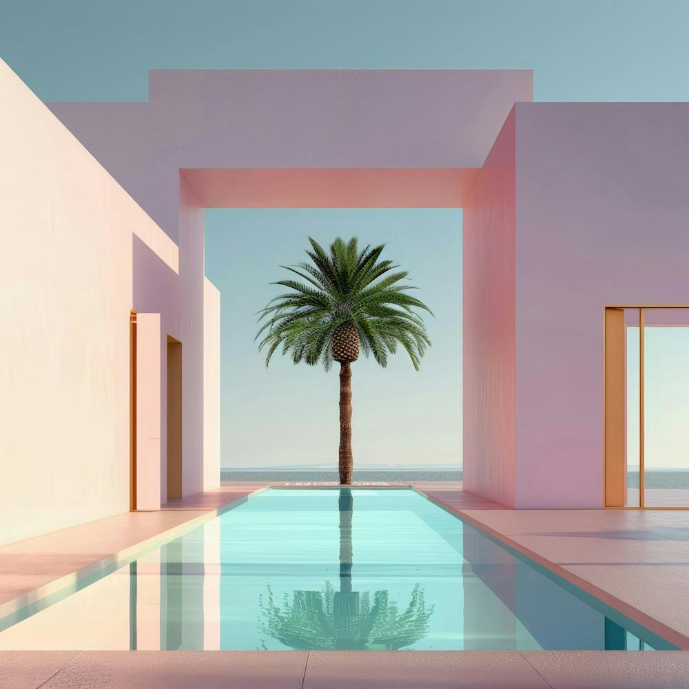 Pool and Palm Tree