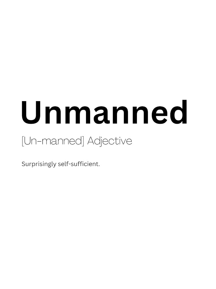 Unmanned Definition Meaning
