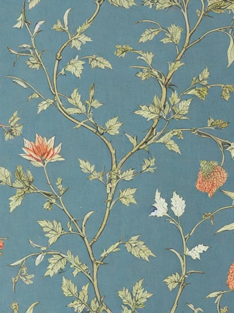 Northern Red Oak 2 tree Vintage Botanical