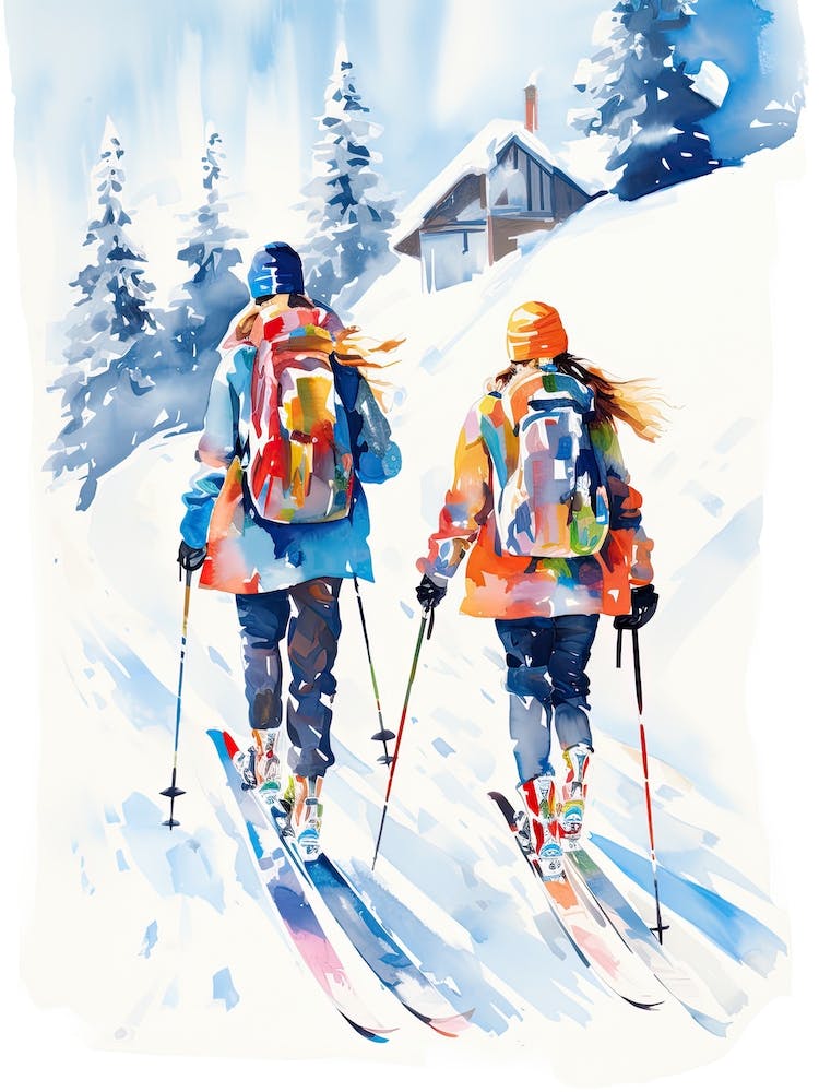Jackson Hole Mountain Resort   Wyoming Usa, Ski Resort Illustration 1