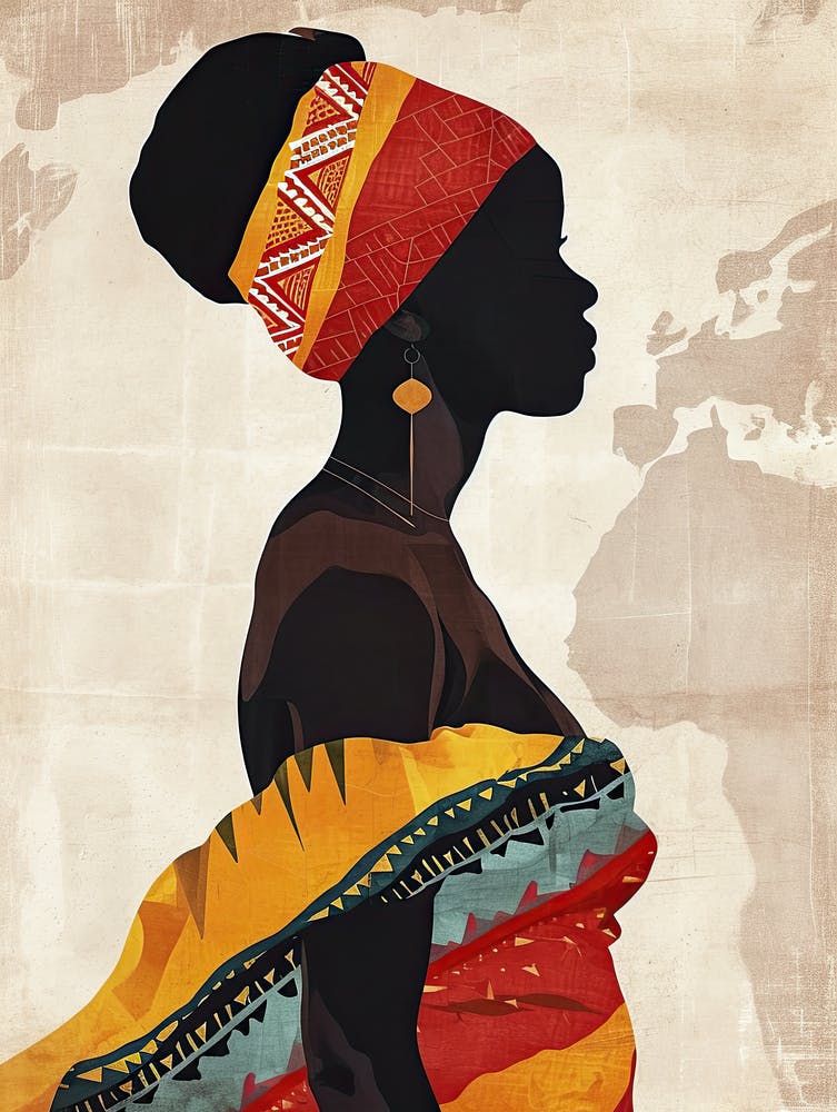 African Woman 90, Boho