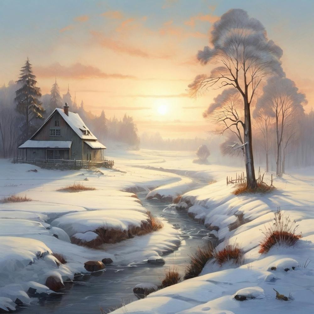 Winter Morning Forest