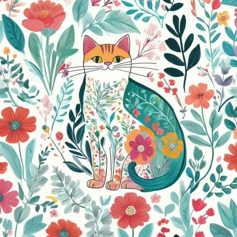 Floral Cat